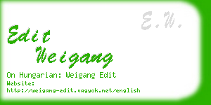 edit weigang business card